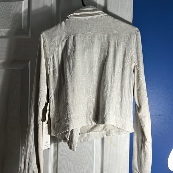 Anthropologie lightweight linen moto jacket size XS - Picture 7 of 9